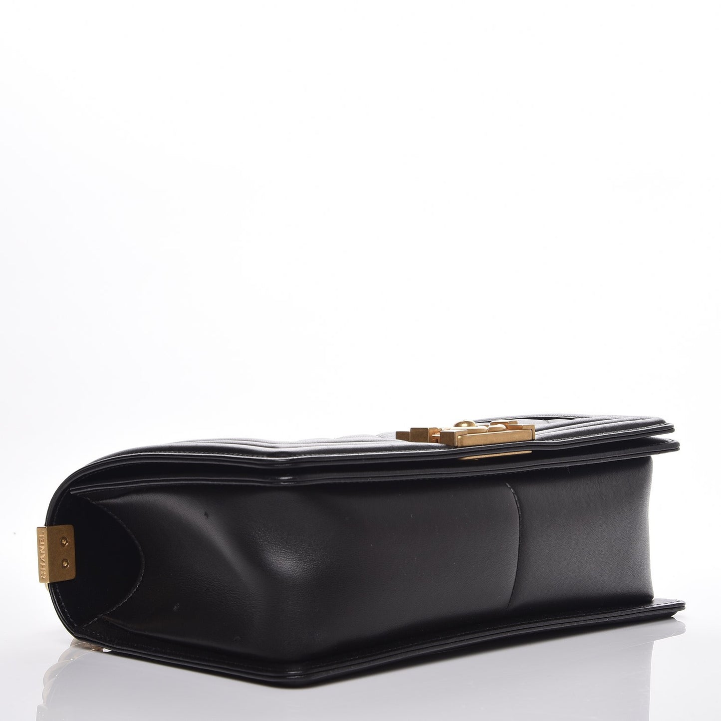 Lambskin Quilted Medium Boy Flap Black