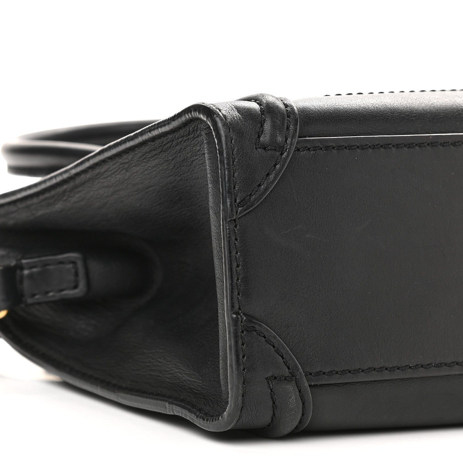 Celine Smooth Calfskin Nano Luggage Black 5 of 10