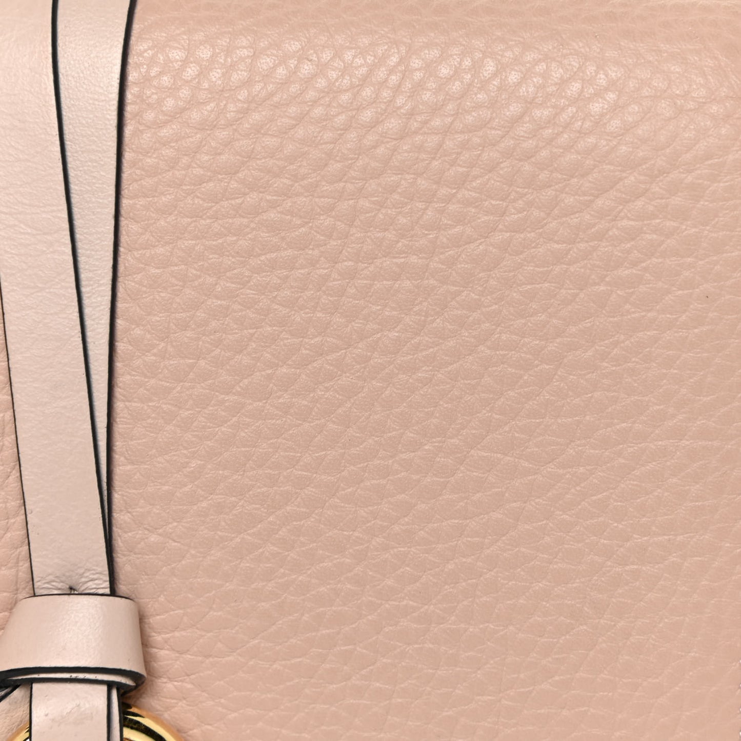 Calfskin Alphabet Compact Wallet Blush Nude
