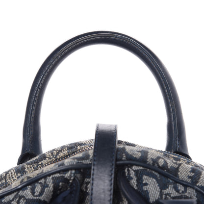 Christian Dior Monogram Mini Saddle Bowler Navy 12 of 15