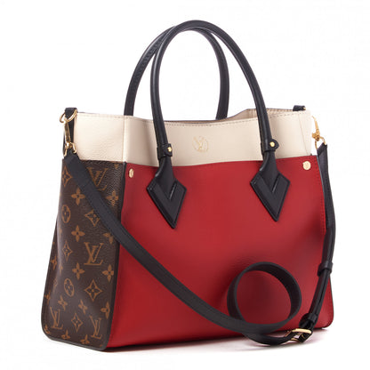 Louis Vuitton Calfskin Monogram On My Side Pirate Red 2 of 10