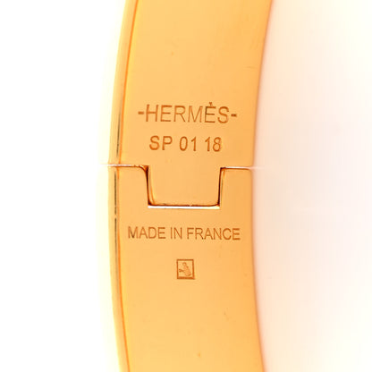 Hermes Enamel Narrow Clic Clac H Bracelet PM Marron Glace 4 of 5