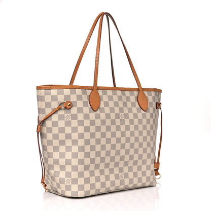Louis Vuitton Damier Azur Neo Neverfull MM Rose Ballerine 2 of 16