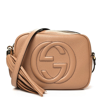 Gucci Pebbled Calfskin Small Soho Disco Bag Camelia 1 of 11