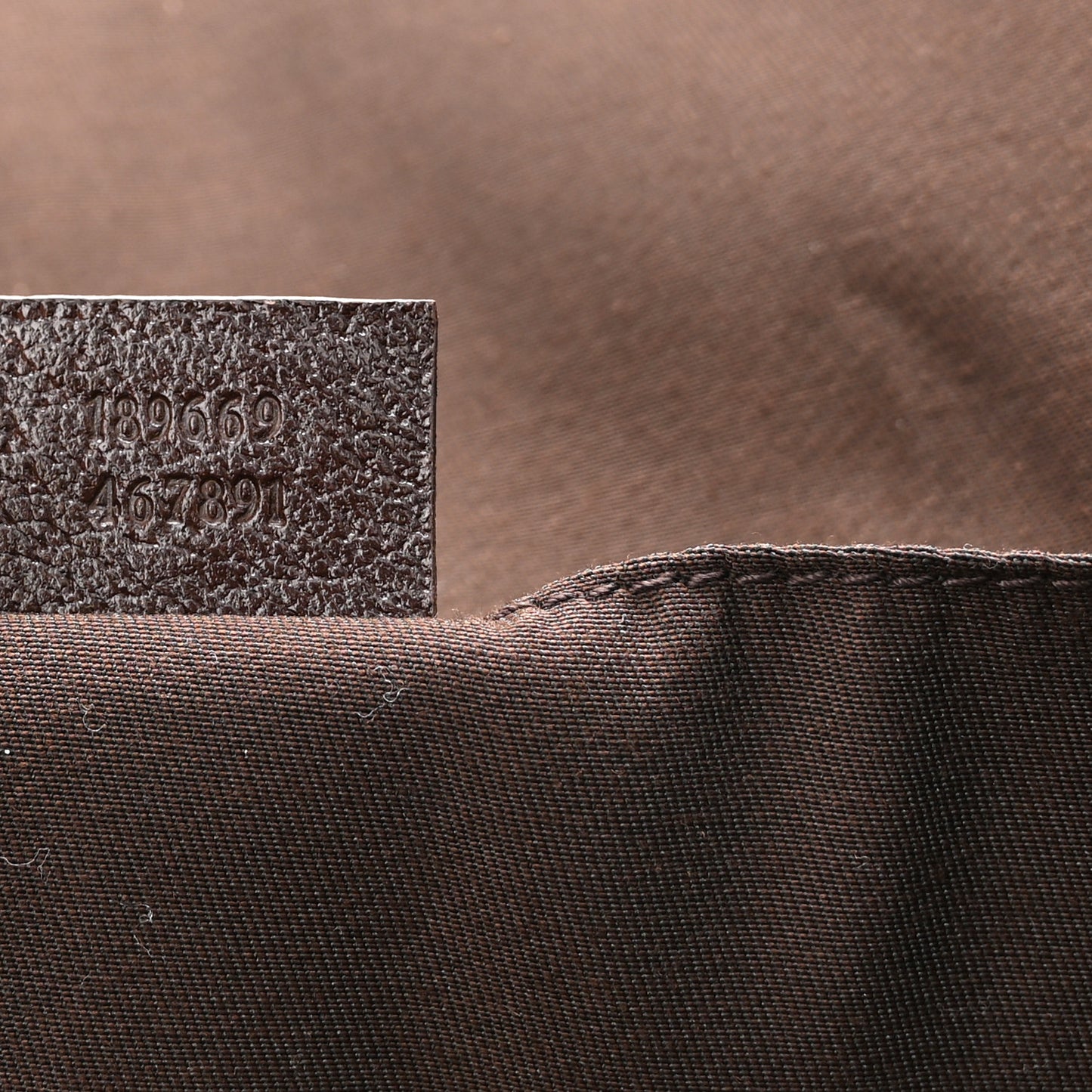 GG Monogram Medium Web Handle Vertical Tote Dark Brown