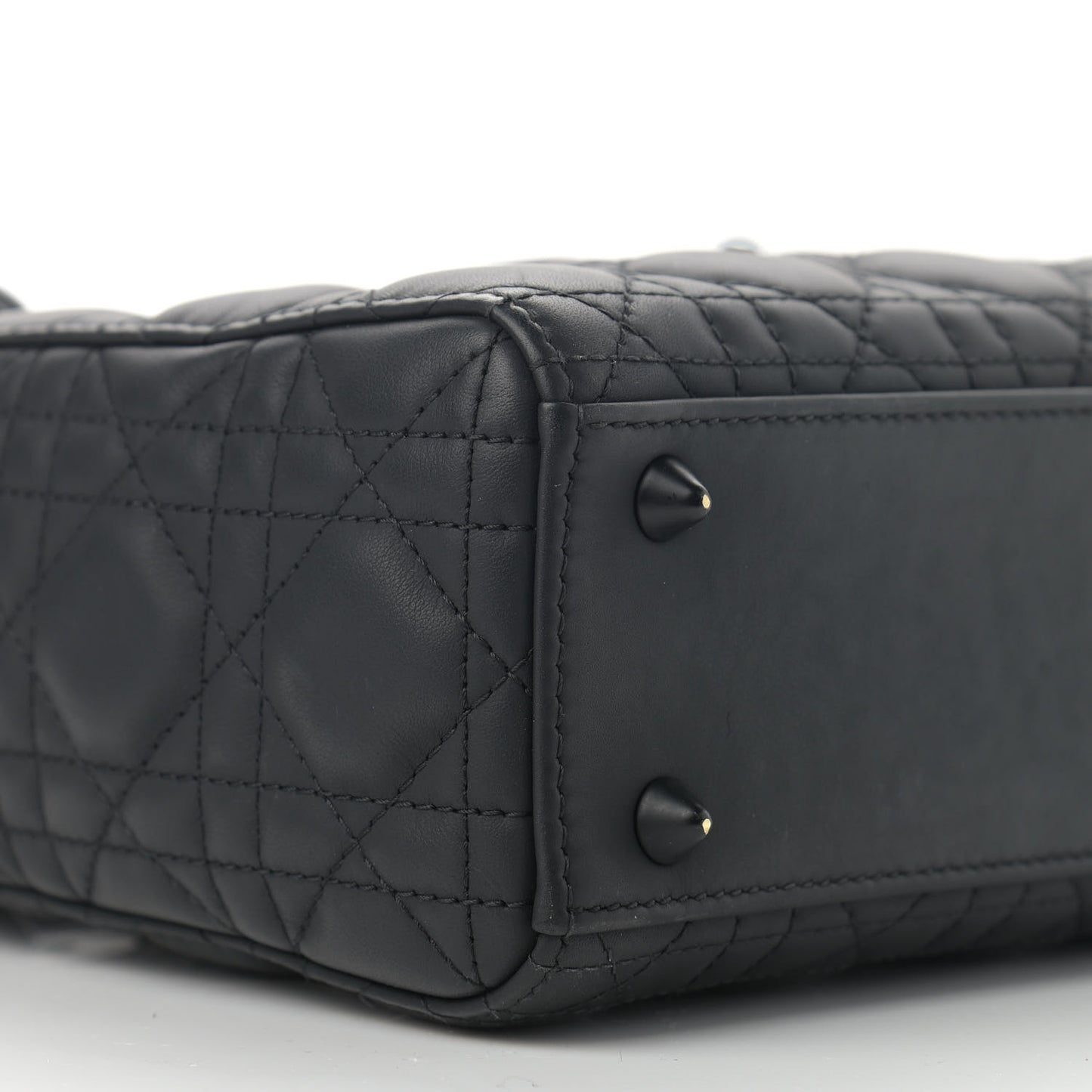 Ultra Matte Calfskin Cannage Small My ABCDior Lady Dior Black