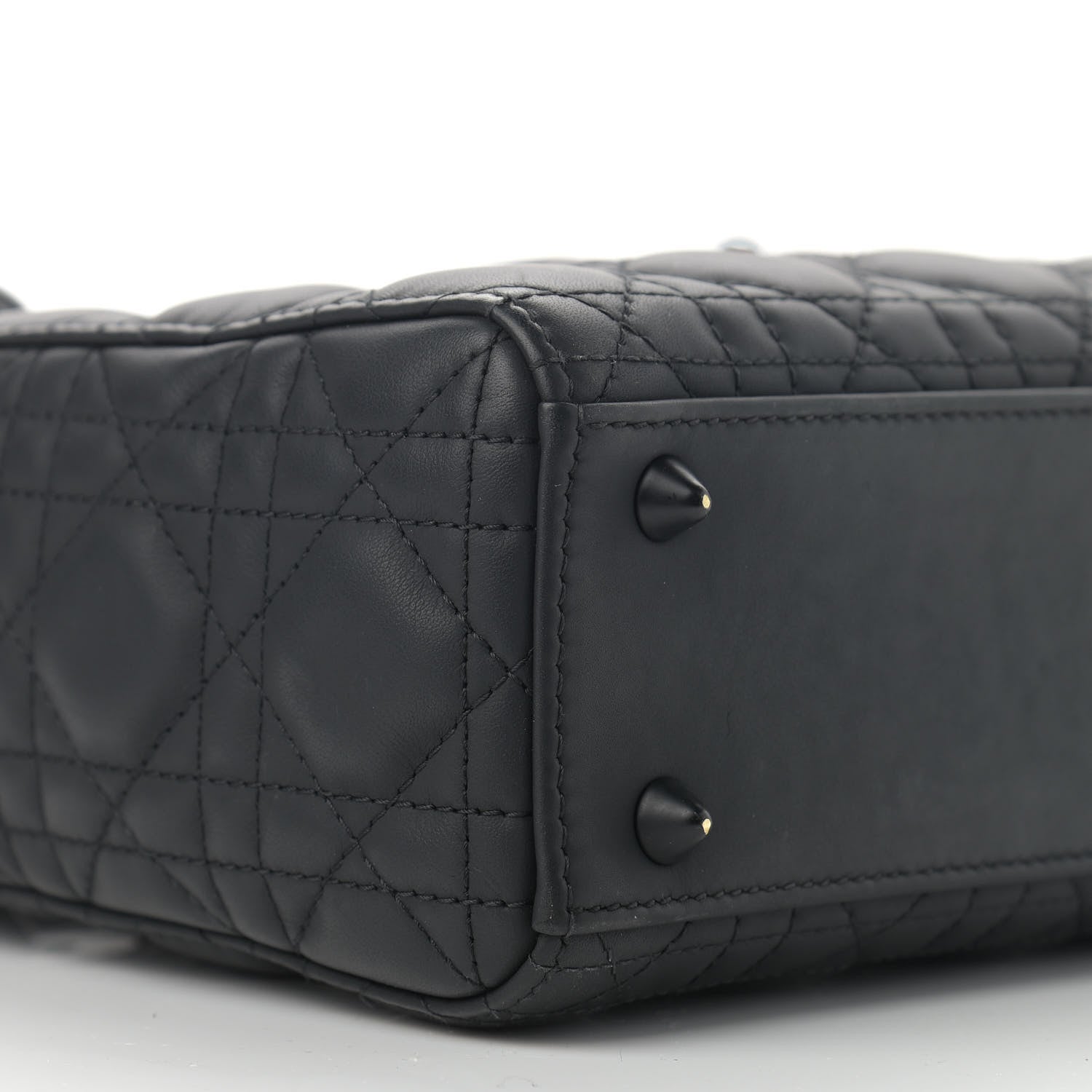 Christian Dior Ultra Matte Calfskin Cannage Small My ABCDior Lady Dior Black 9 of 16
