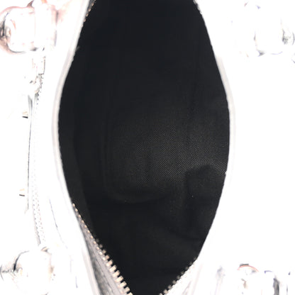 Balenciaga Metallized Arena Lambskin Classic Hardware Nano Le City Silver 5 of 10