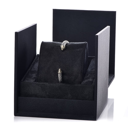 David Yurman Sterling Silver 14K Yellow Gold 5mm Cable Classics Bracelet 5 of 5