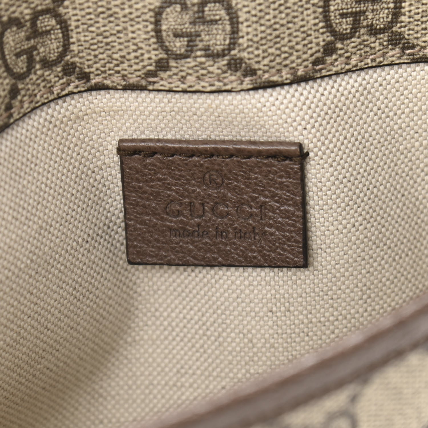 Gucci GG Supreme Monogram Neo Vintage Web Belt Bag Brown 6 of 12
