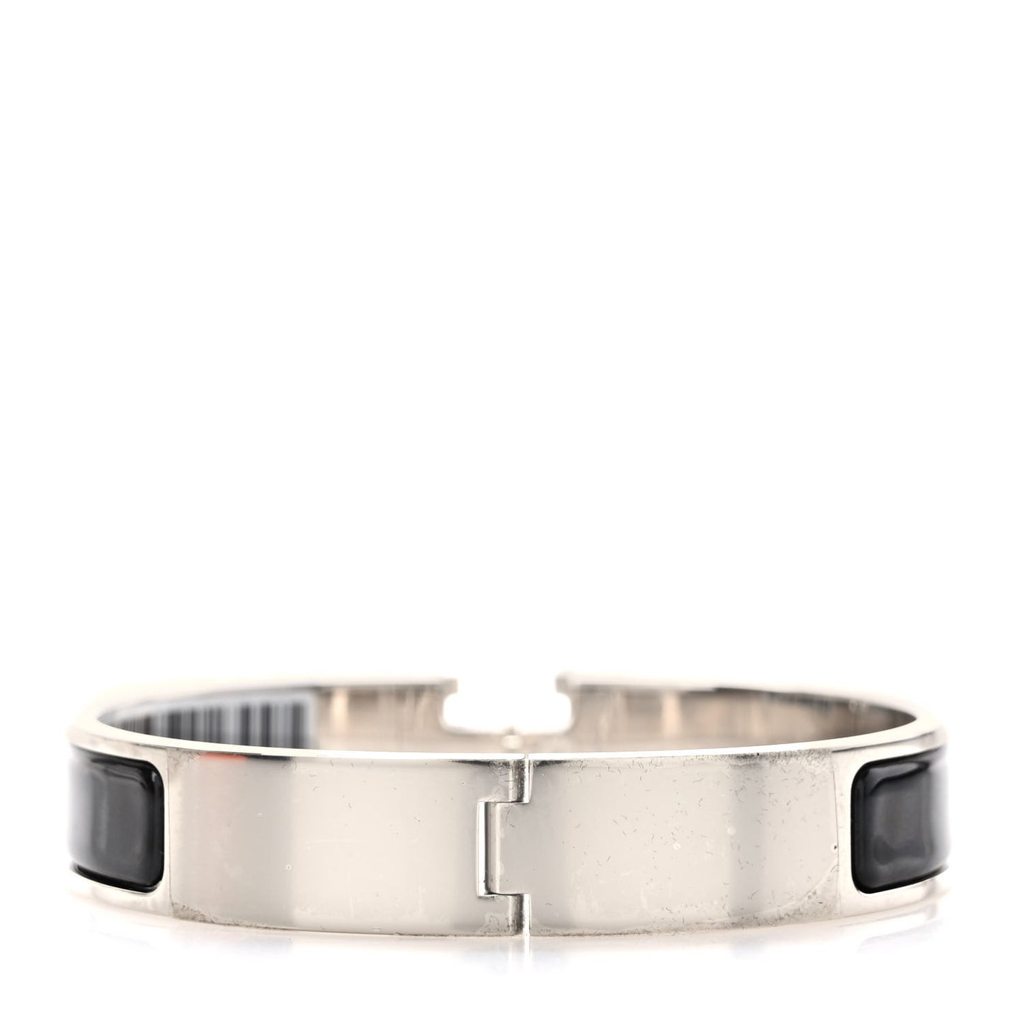 Enamel Narrow Clic Clac H Bracelet GM Black