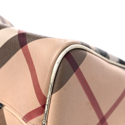 Burberry Supernova Check Metallic Small Chester Bowling Bag Gold 10 of 19