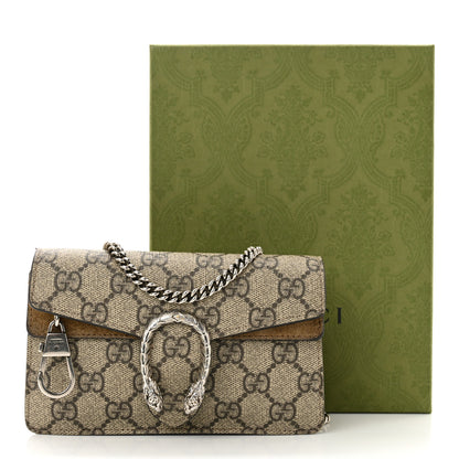 Gucci GG Supreme Monogram Super Mini Dionysus Shoulder Bag Taupe 12 of 12