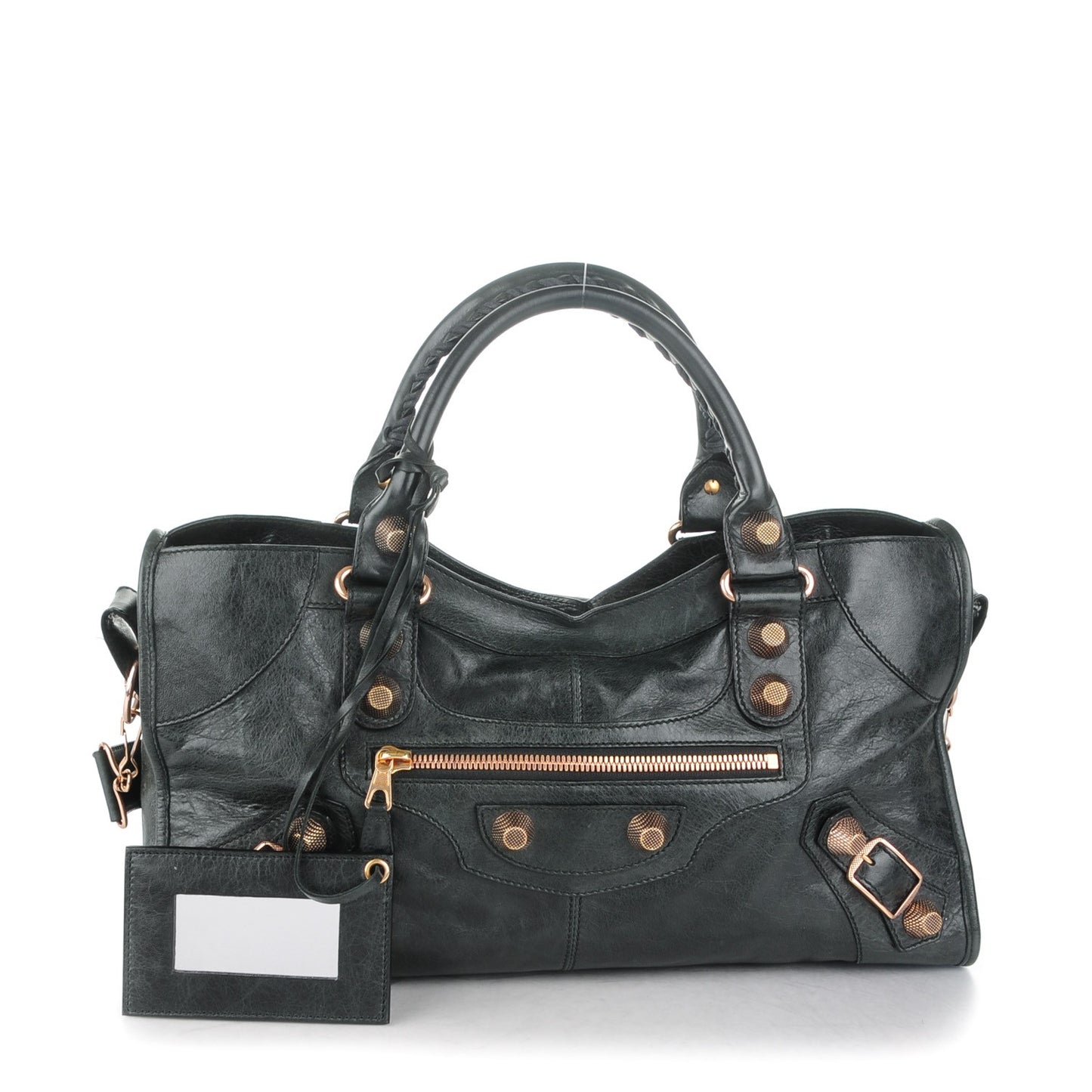 Agneau Giant 21 Rose Gold Hardware Part Time Black