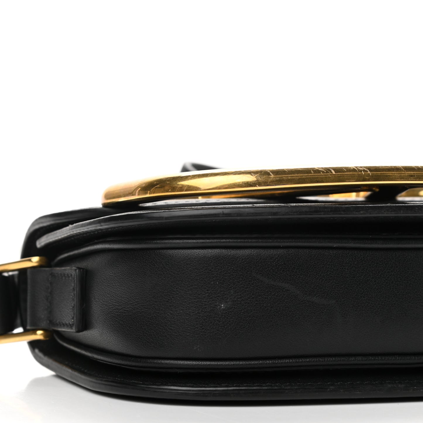 Calfskin Small Supervee Crossbody Bag Black