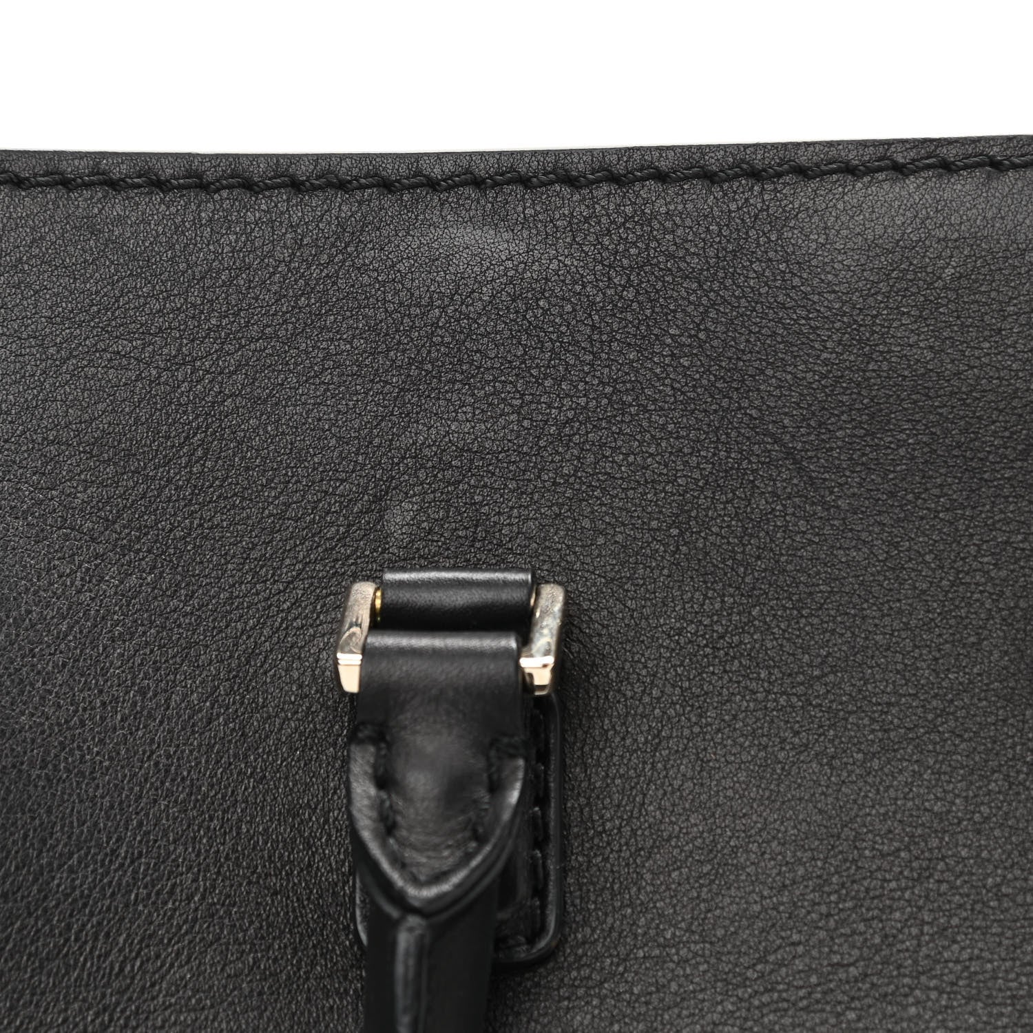 Valentino Garavani Vitello Rockstud Double Handle Tote Black 12 of 13