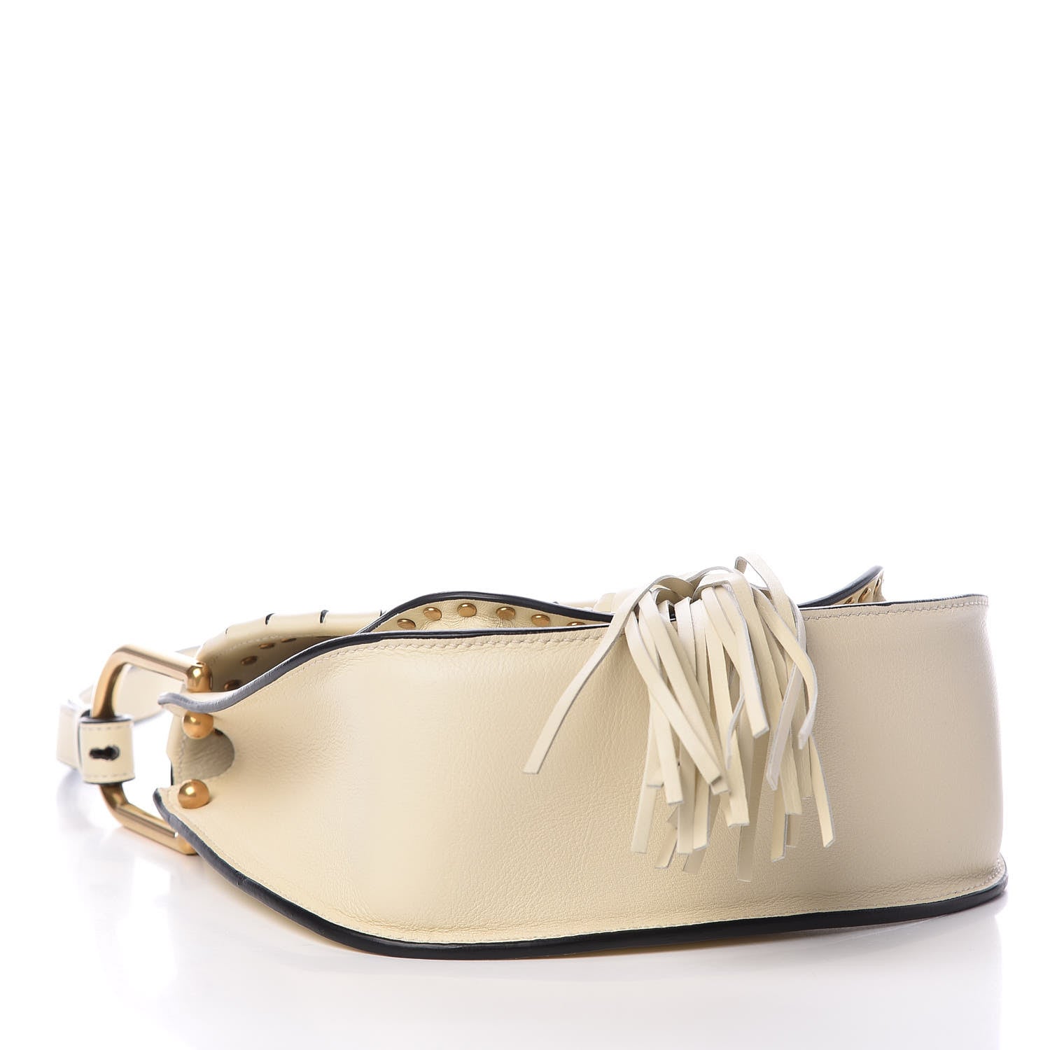 Chloe Calfskin Small Hudson Shoulder Bag Lace White 4 of 13