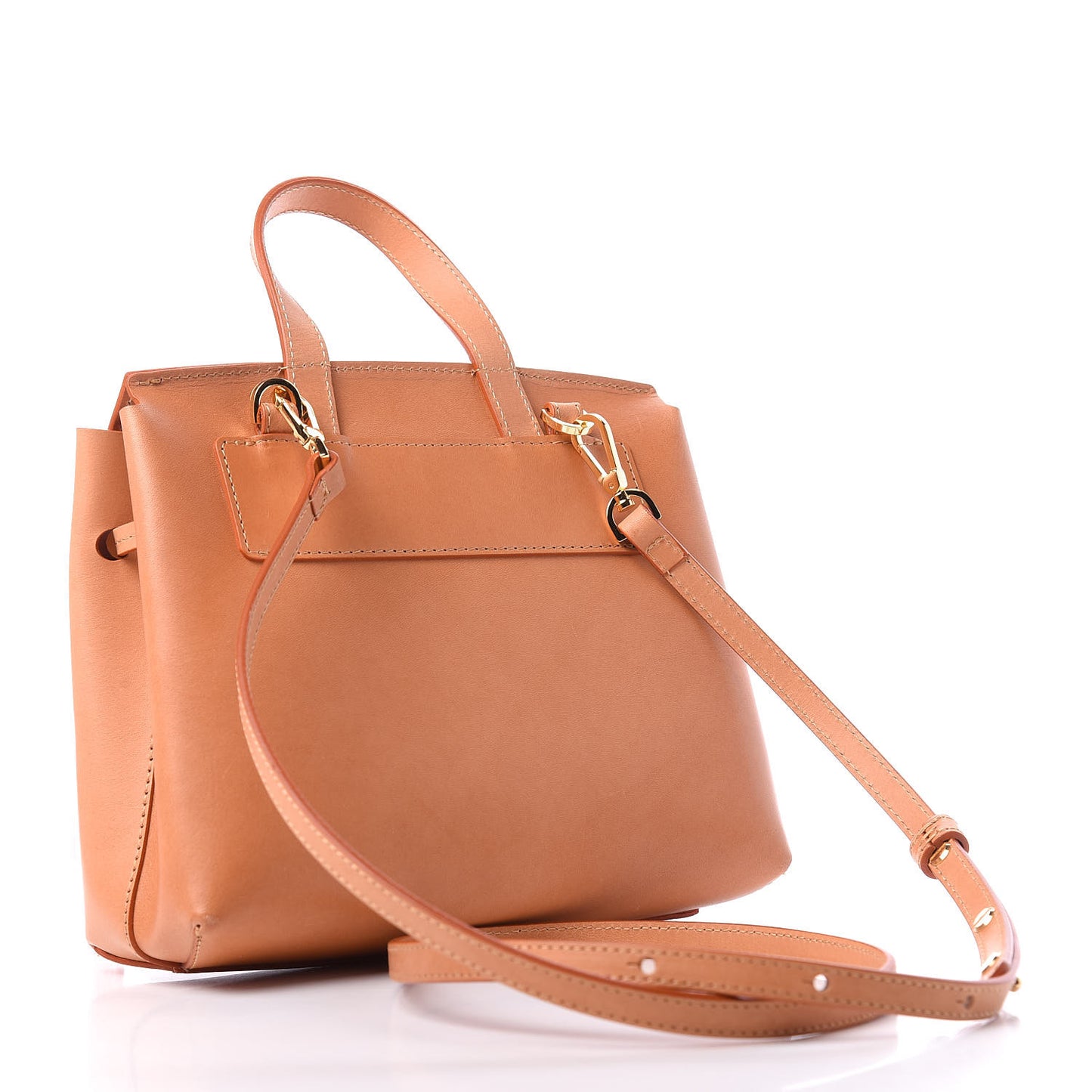 Calfskin Mini Mini Lady Bag Camello Rosa