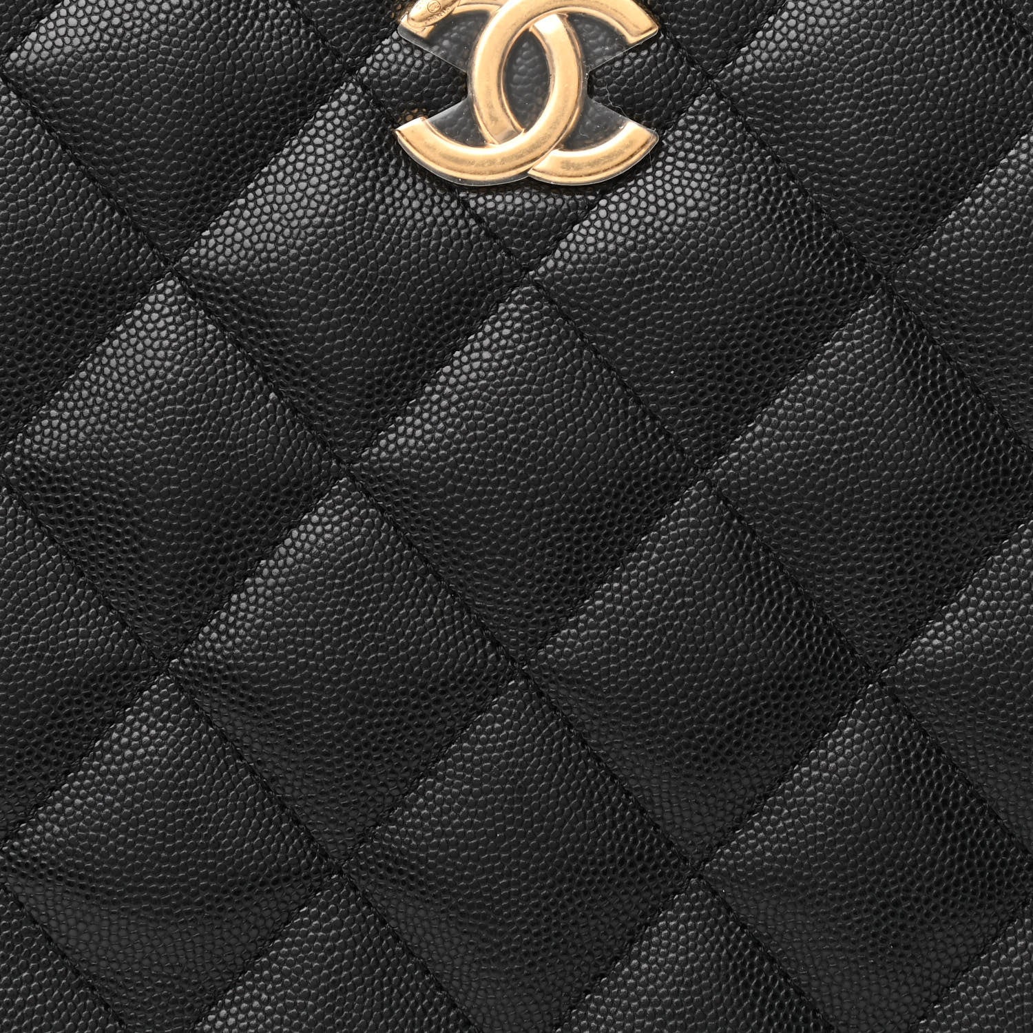 Chanel Caviar Quilted Small Shopping Tote Black 8 of 11