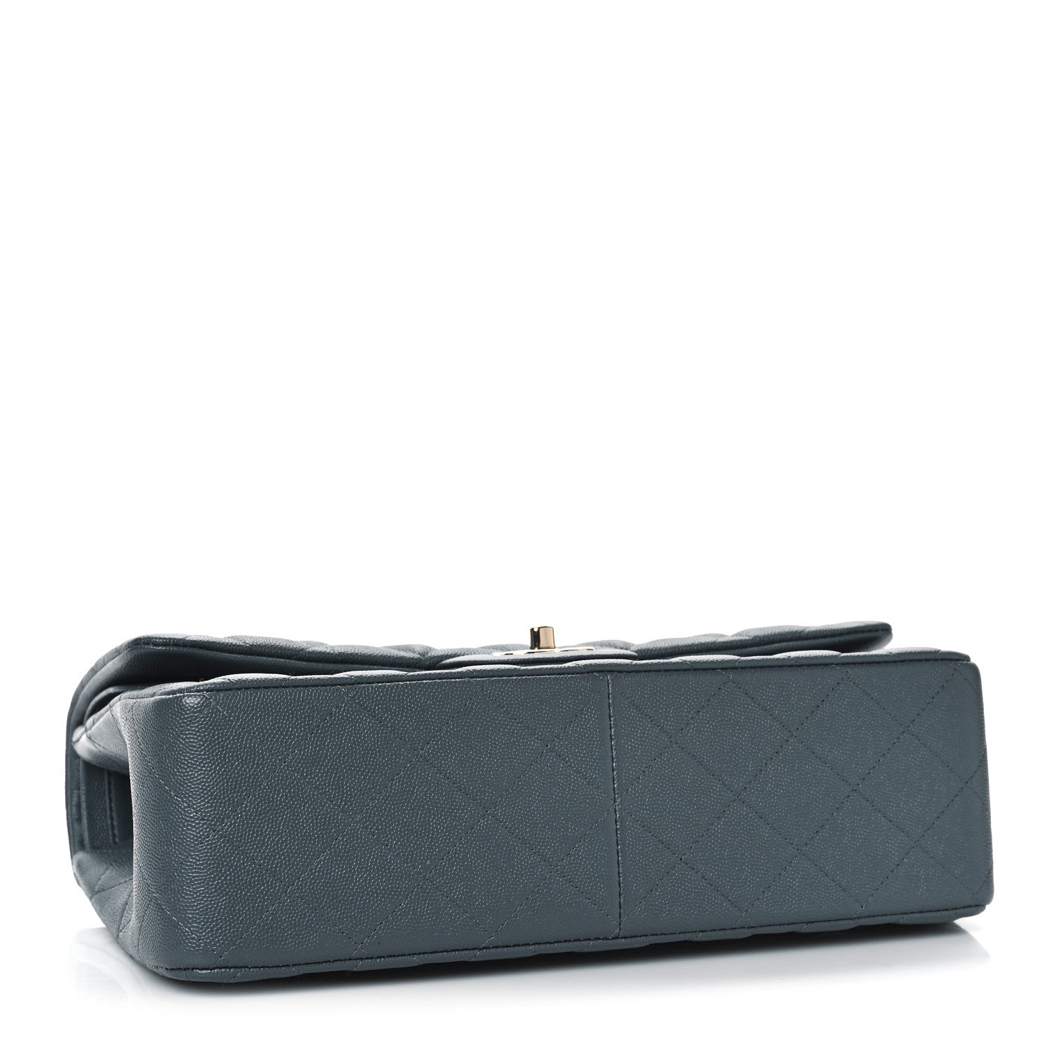 Chanel Caviar Quilted Jumbo Double Flap Dark Grey 4 of 8