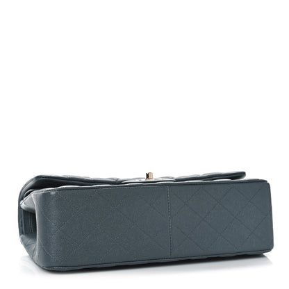 Chanel Caviar Quilted Jumbo Double Flap Dark Grey 4 of 8