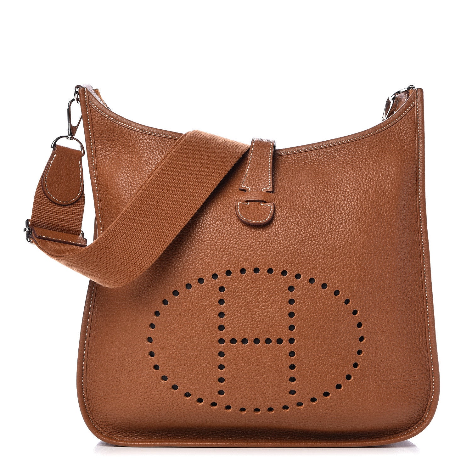 Hermes Taurillon Clemence Evelyne III GM Gold 1 of 11