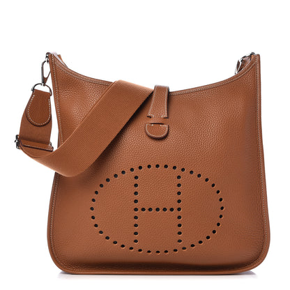 Hermes Taurillon Clemence Evelyne III GM Gold 1 of 11