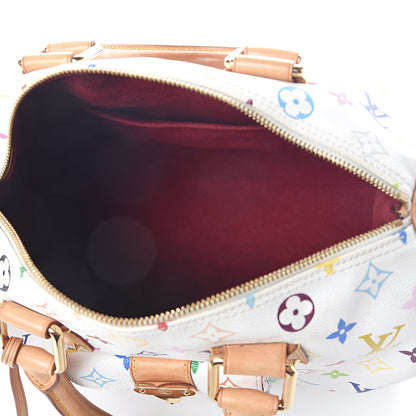 Louis Vuitton Monogram Multicolor Speedy 30 White 4 of 7