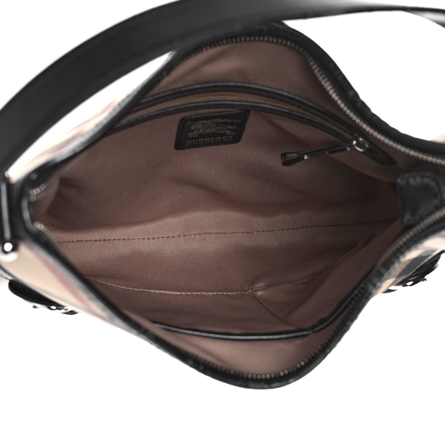 Burberry Supernova Check Buckle Hobo Black 5 of 20