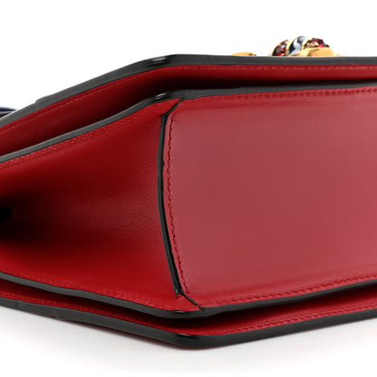 Gucci Calfskin Sylvie Web Small Queen Margaret Top Handle Bag Red 10 of 10