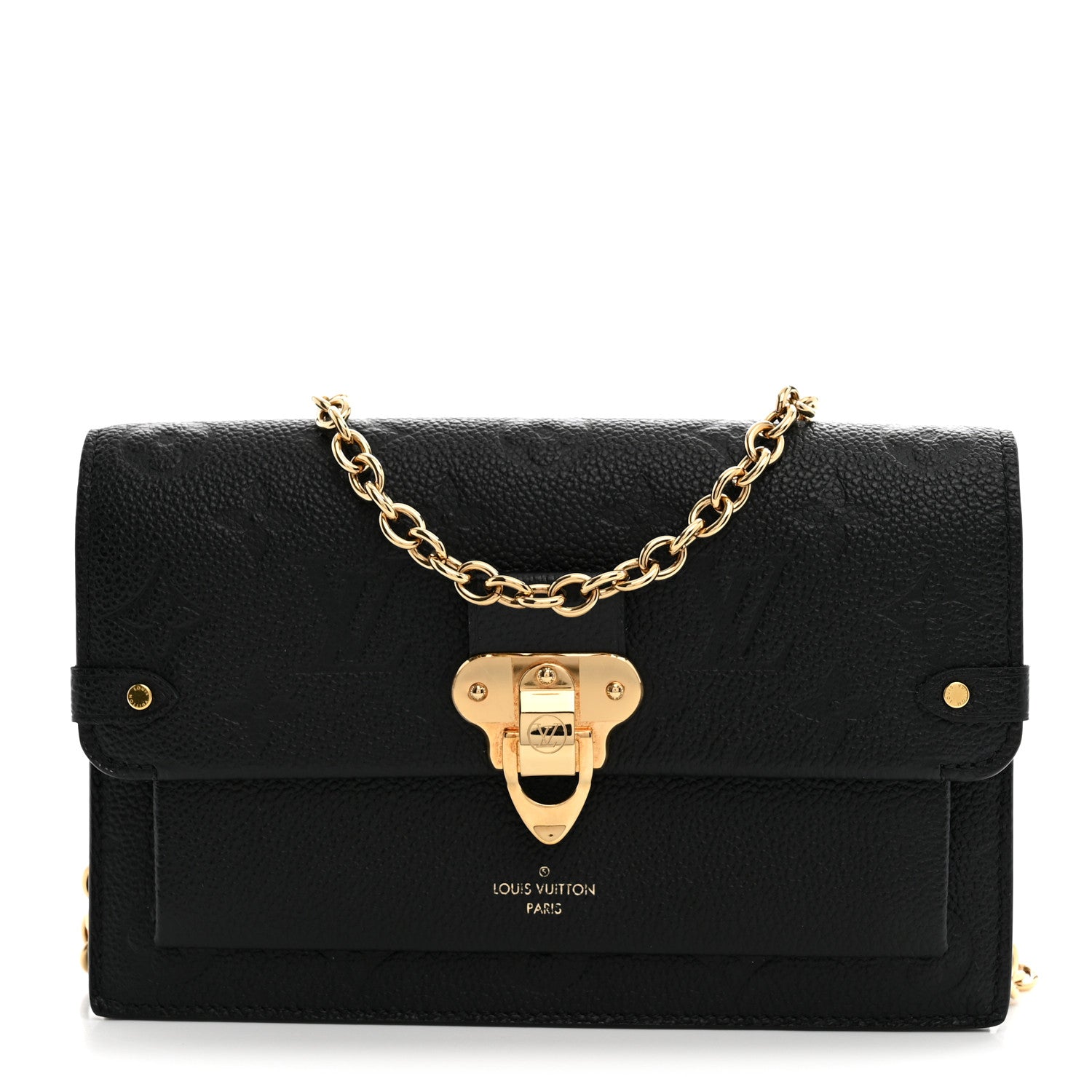 Louis Vuitton Empreinte Vavin Chain Wallet Black 1 of 11