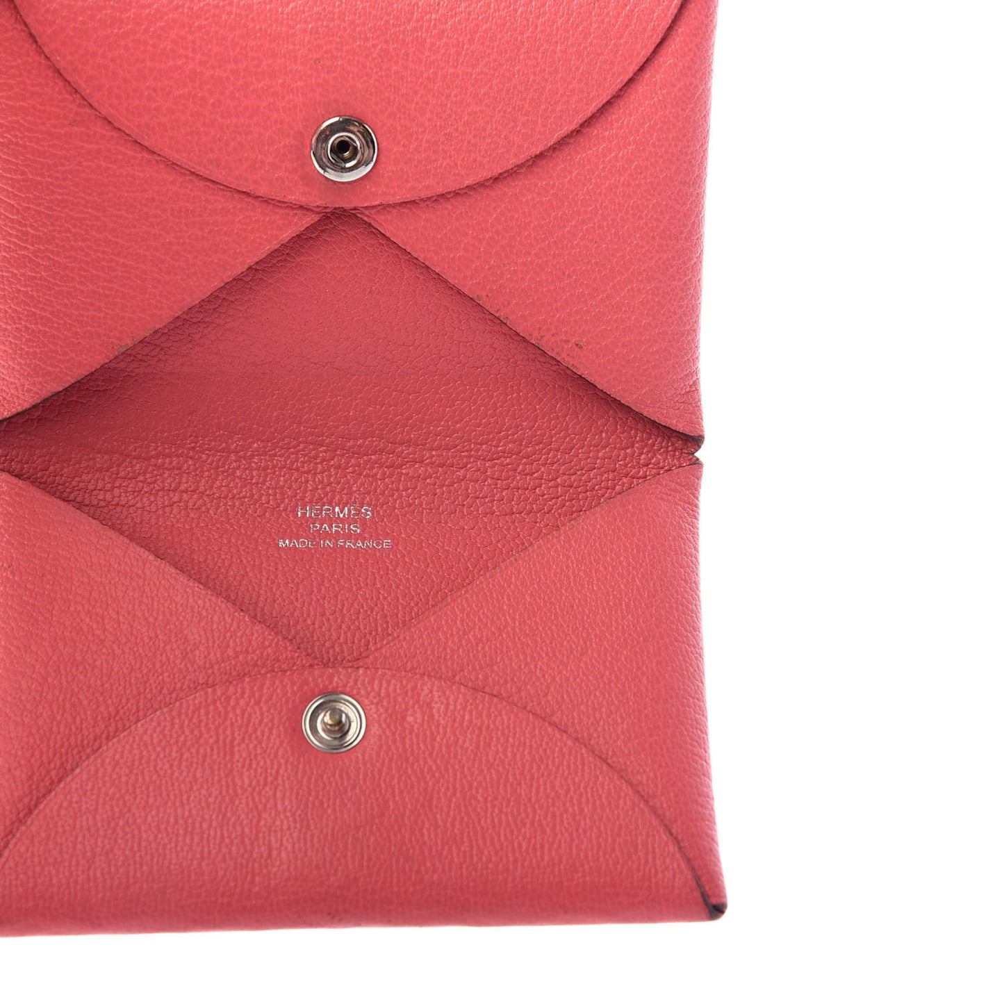 Chevre Mysore Calvi Card Case Rose Azalee