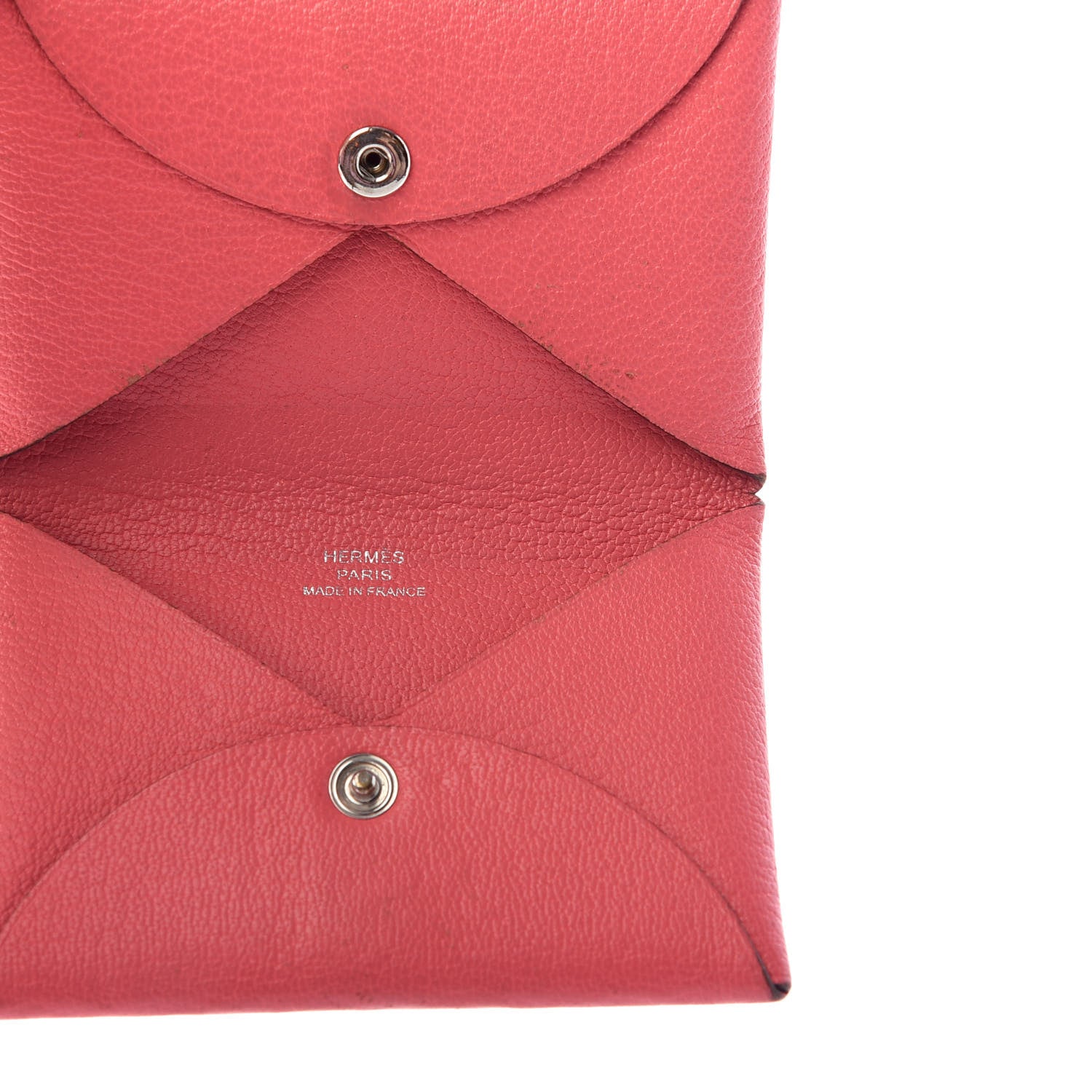Hermes Chevre Mysore Calvi Card Case Rose Azalee 5 of 6