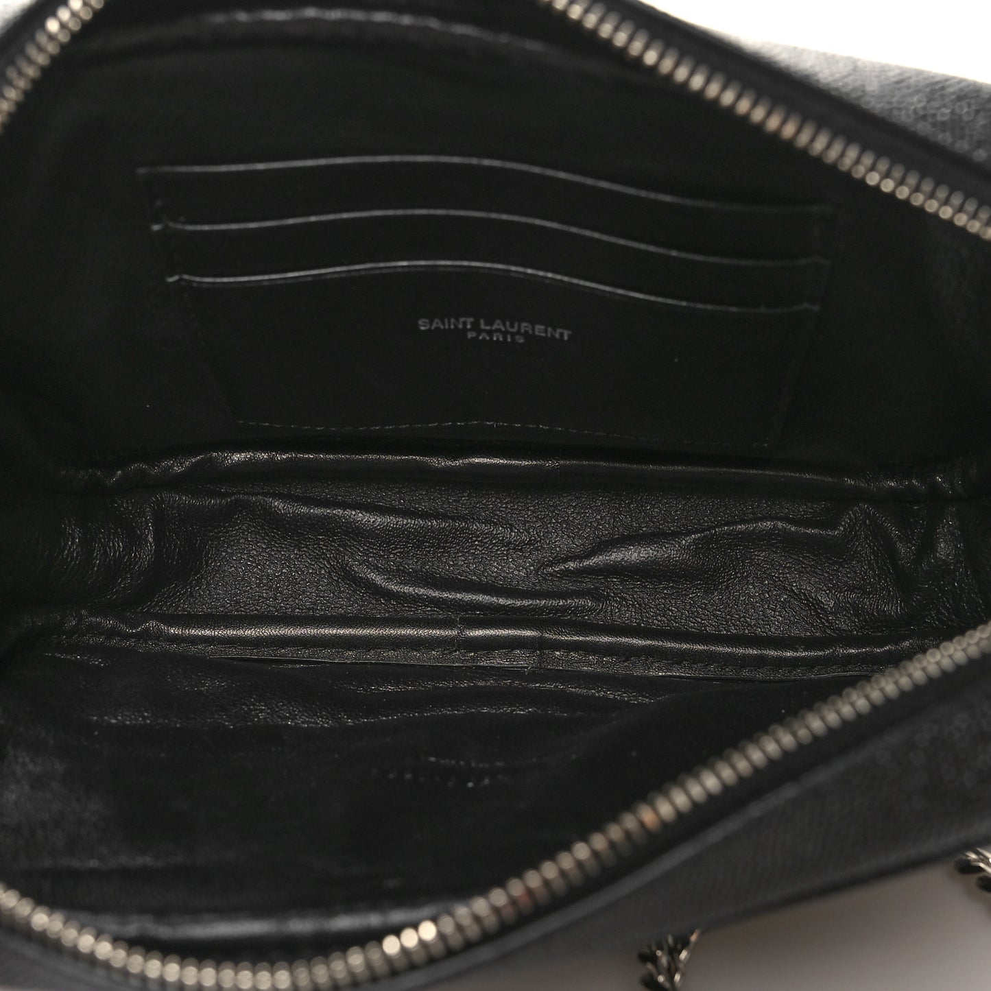 Grain De Poudre Matelasse Monogram Mini Lou Camera Bag Black