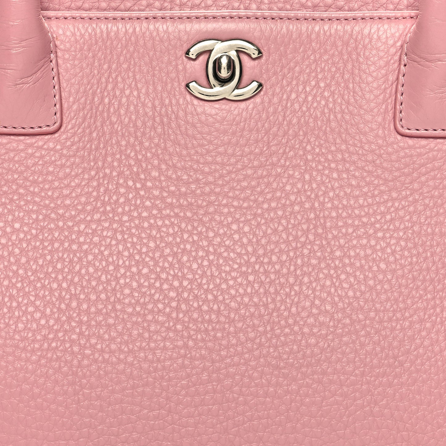 Calfskin Cerf Executive Shopper Tote Pink