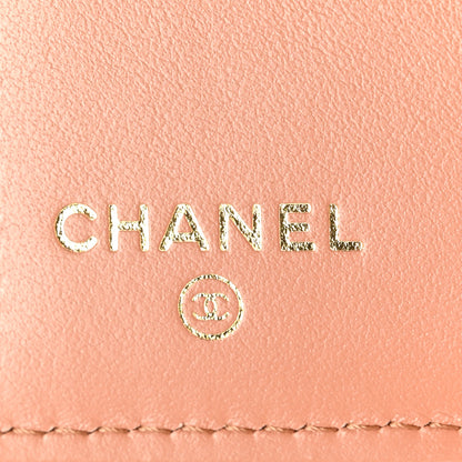 Chanel Goatskin Quilted Chanel 19 Small Flap Wallet Beige 6 of 8