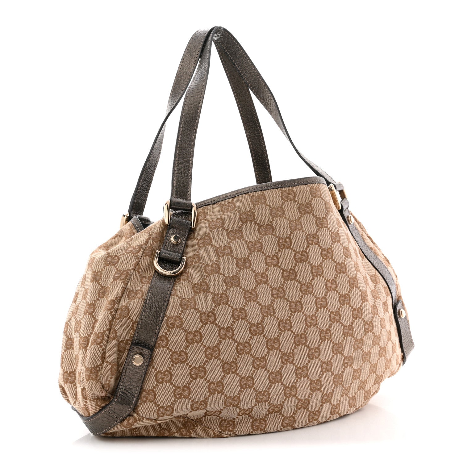 Gucci Monogram Medium Abbey Shoulder Bag Pewter 3 of 10