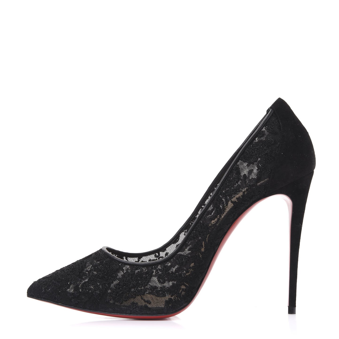 Veau Velours Florale Lace Follies 100 Pumps 41.5 Black