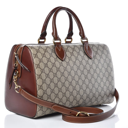 Gucci GG Supreme Monogram Medium Boston Beige Cuir 3 of 15