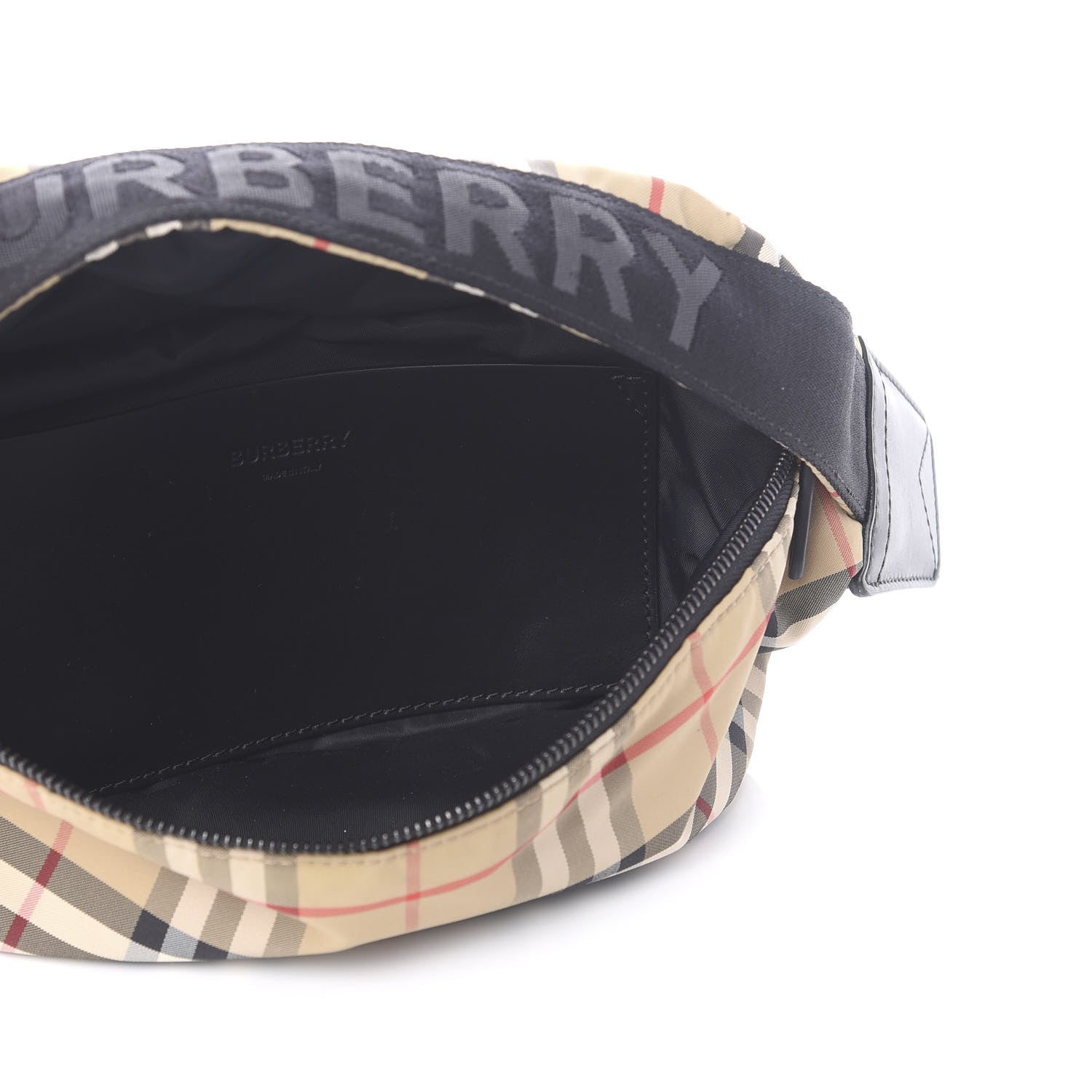 Burberry Nylon Vintage Check Sonny Bum Bag Archive Beige Black 4 of 7