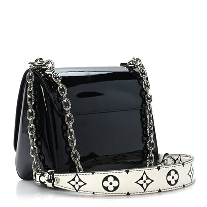 Louis Vuitton Patent Monogram Twist Shoulder Bag PM Black 4 of 9