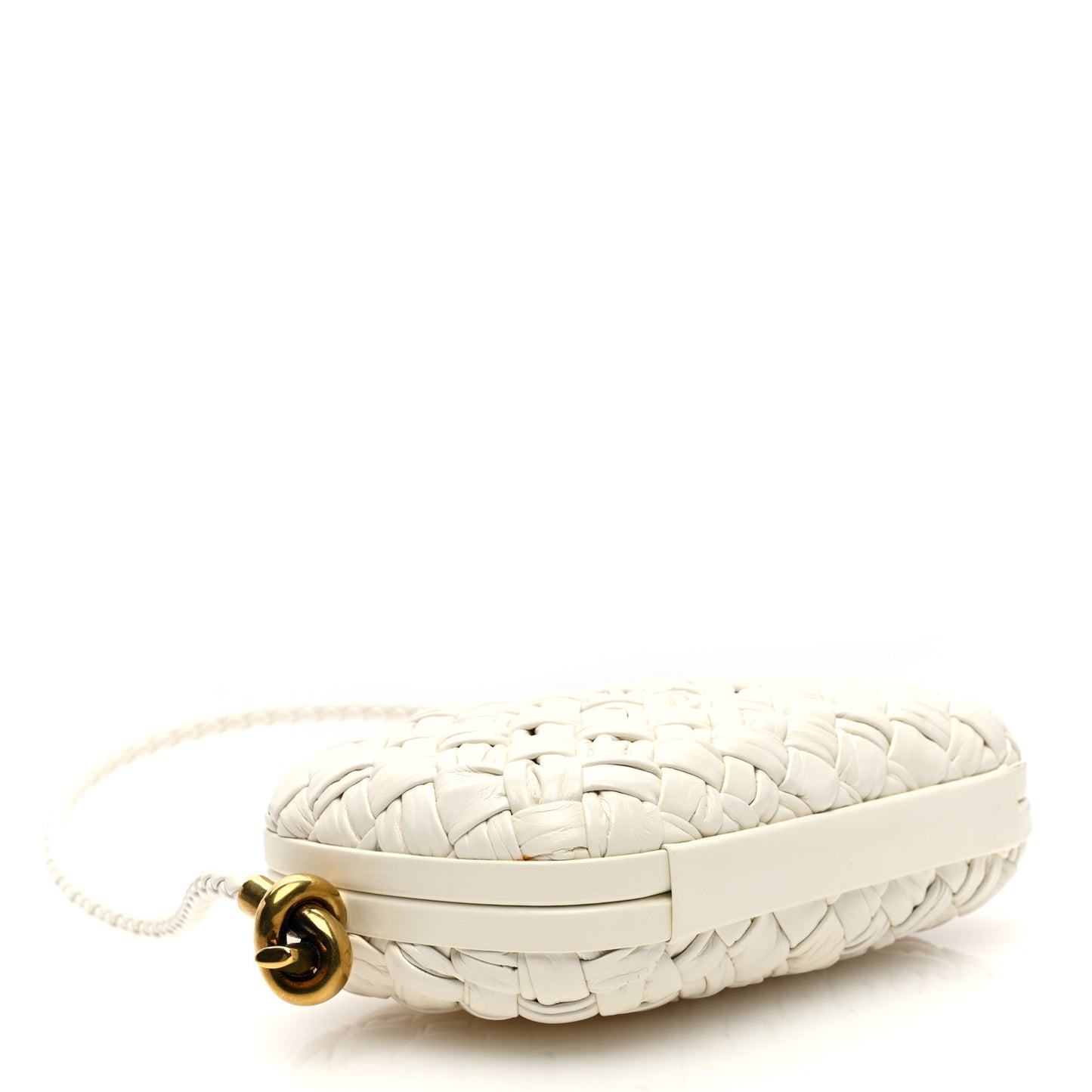 Calfskin Intrecciato Knot On Strap Bone