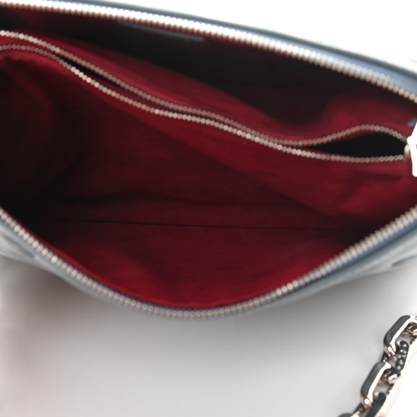 Lambskin Embossed Monogram Coussin PM Blue Glacier