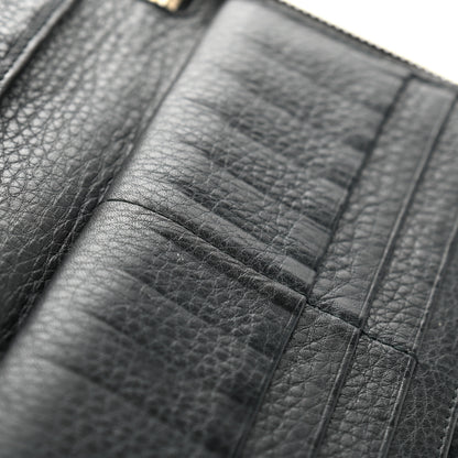 Gucci Pebbled Calfskin Soho Zip Around Wallet Black 9 of 9