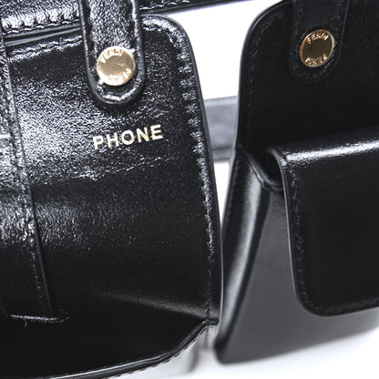 Fendi Vitello Glacier Utility Belt Pouch Black 7 of 10