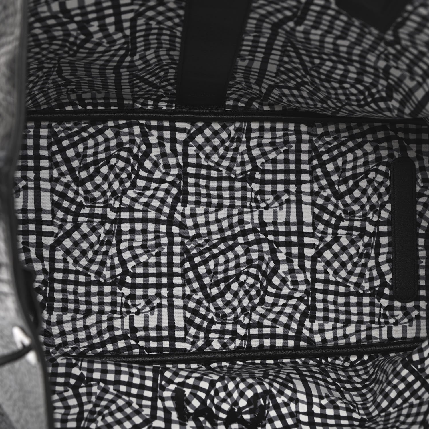 MCM Visetos Large Liz Reversible Shopper Tote Black 8 of 14