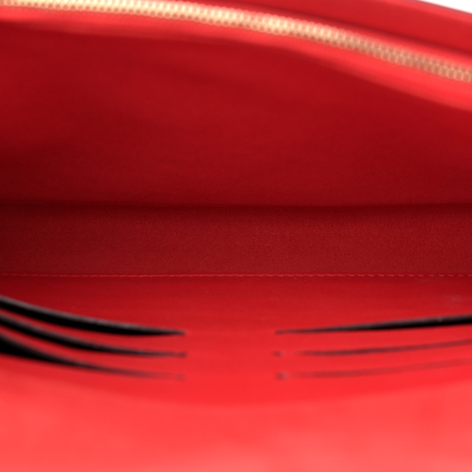 Louis Vuitton Calfskin Chain Louise MM Red 5 of 12