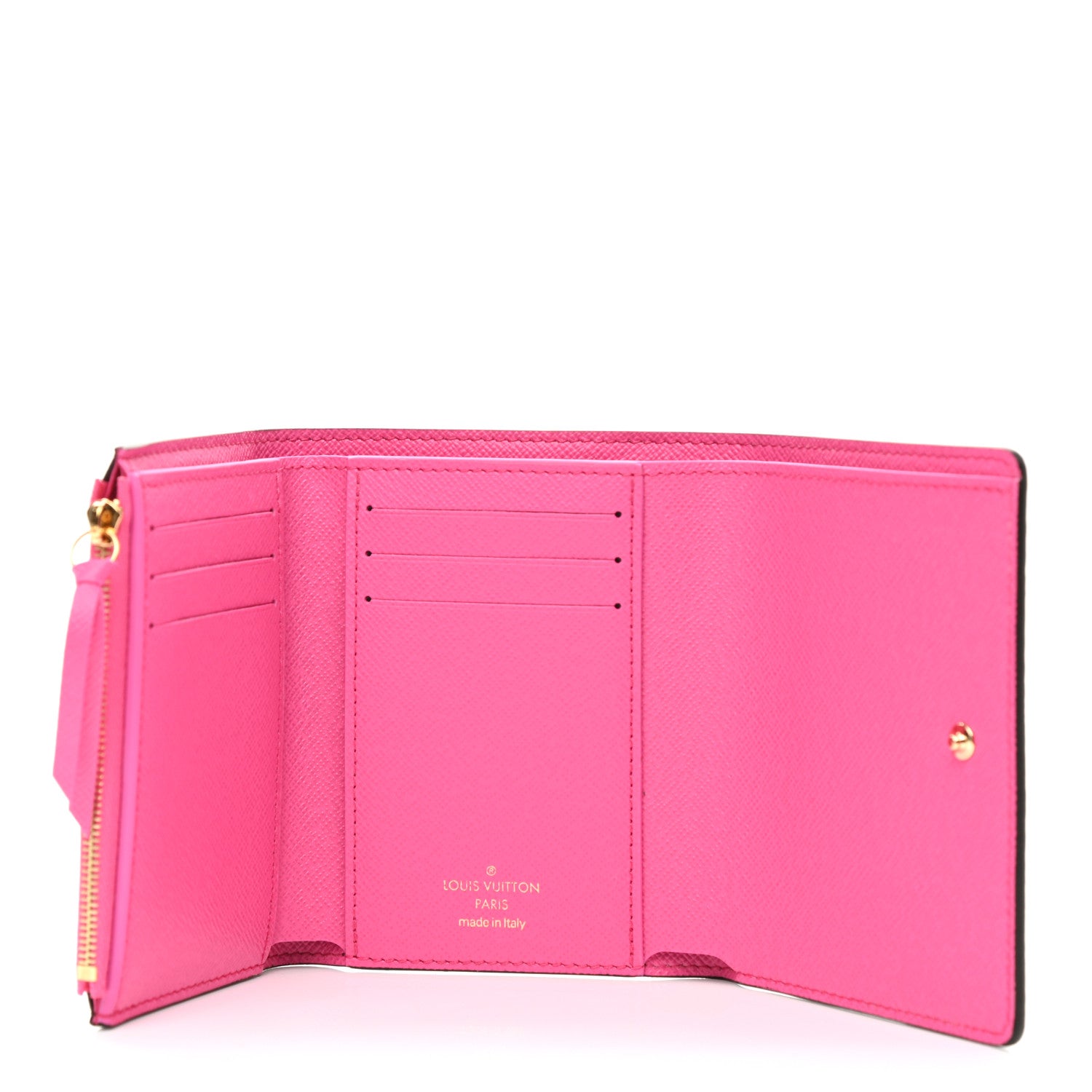 Louis Vuitton Monogram 2022 Christmas Animation Seoul Victorine Wallet Fuchsia 5 of 6