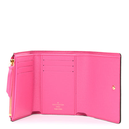Louis Vuitton Monogram 2022 Christmas Animation Seoul Victorine Wallet Fuchsia 5 of 6
