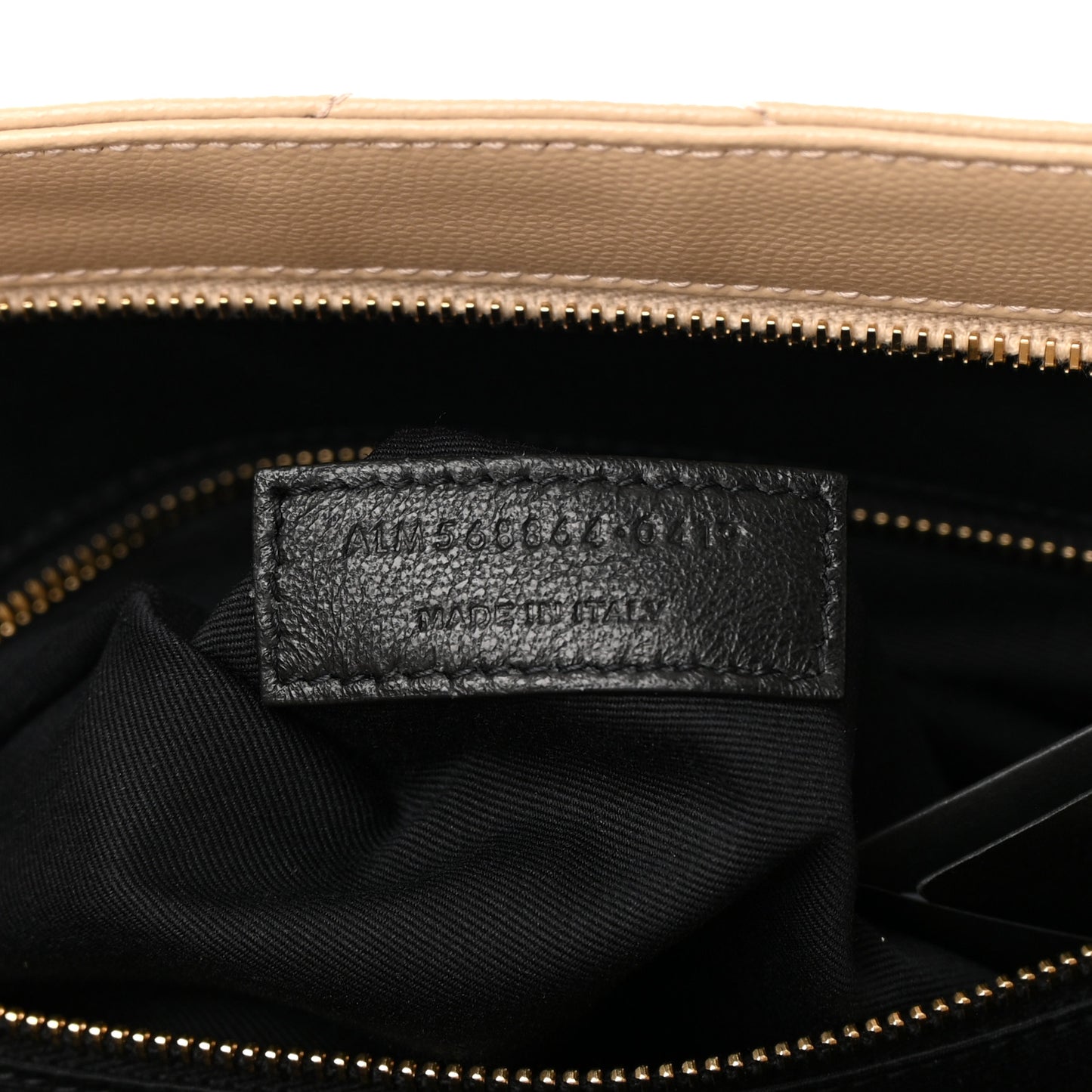 Grain de Poudre Matelasse Chevron Medium Tribeca Shopping Bag Nude Powder